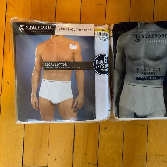 Vintage Stafford 6 Pack. Size 44. 2 Packs, NEW - Picture 1 of 9